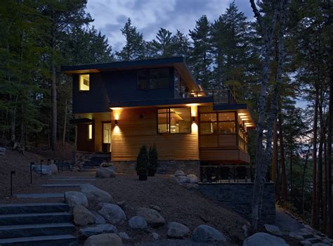 World Of Architecture Forest House Lake Joseph Cottage By Altius
