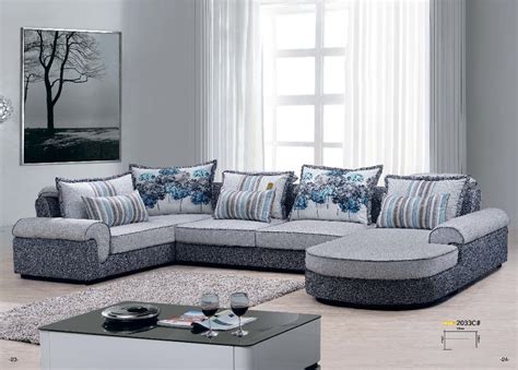 The best sofas today are the l shape fabric sofas because of 5 major reasons. 2033C Factory price good quality Fabric sofa set living ...