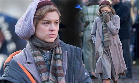 Sophie Cookson Shoots Scenes For New Kgb Spy Film Red Joan Daily Mail