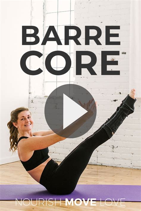 10 Minute Barre Core Workout Mat Ab Workout Nourish Move Love