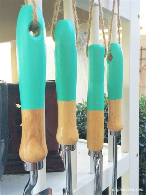 Painted Upcycled Garden Tools Diy Inspired