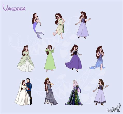 Disney Little Mermaid Vanessa Designscostumes By Cheshirescalliart