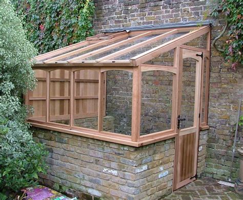 One thing to consider is whether you'll use brick or wood for your base building construction. Lean-to | Lean to greenhouse, Greenhouse plans, Greenhouse