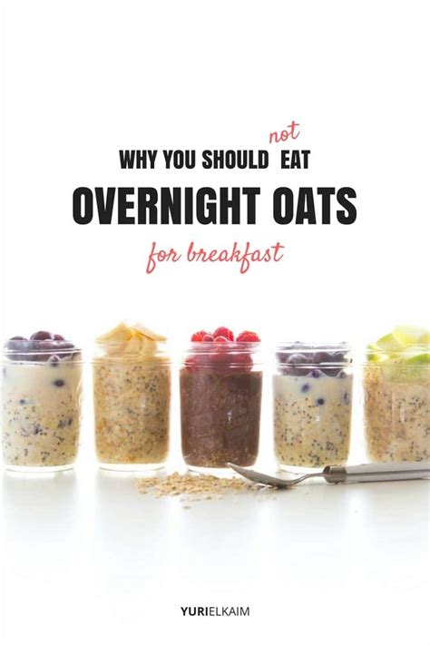According to this research, the weight of a food serving seems to be a good predictor of how filling it is, regardless of. Why You Should Not Eat Overnight Oats in the Morning ...