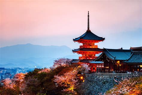 - Kiyomizudera temple at dusk, Kyoto, Japan - Royalty Free Images and ...