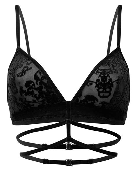 Killstar Sleepin Curse Bra Gothic Lingerie Bra Horror