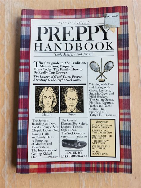 The Official Preppy Handbook By Lisa Birnbach 1980 Trade Paperback