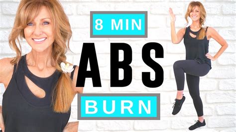8 Minute Standing Abs Workout For Women Over 50 Low Impact Youtube