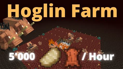 Easy Hoglin Farm Minecraft 119 Youtube
