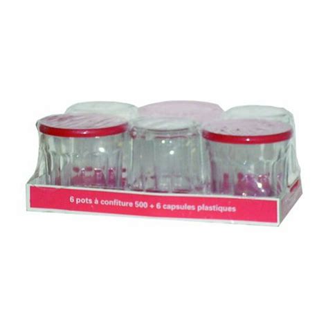 Arc International Luminarc Working Glass 14 Ounce With Red Lids Set Of 6