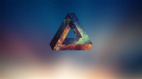 Penrose Triangle Abstract Geometry Wallpapers Hd