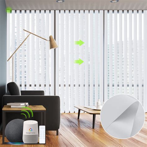 Yoolax Motorized Vertical Blinds Remote Voice Control Vertical Blind