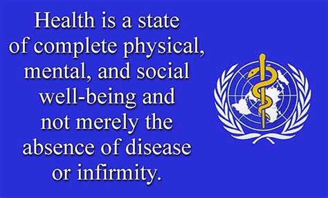 The ability to meet the demands of the environment. World health organization (WHO) definition | Health ...