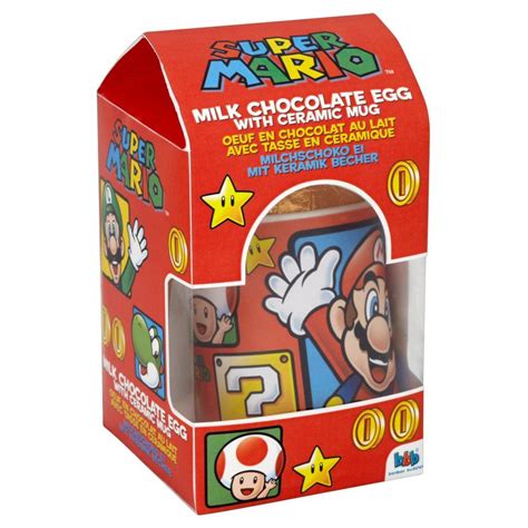 Super Mario Milk Chocolate Egg With Ceramic Mug 45g Chocolate Milk