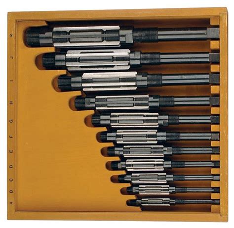 Precise Adjustable Blade Reamer Sets With Fitted Wooden Case Penn