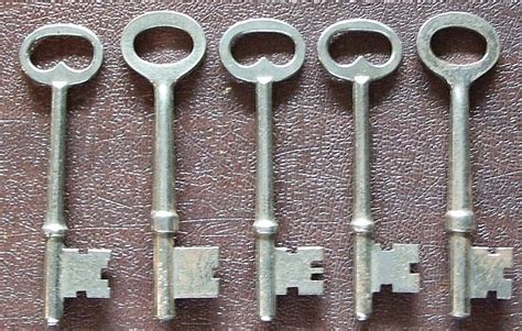 Five Antique Mortise Lock Skeleton Keys Antique By Sojournantiques
