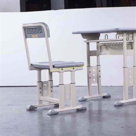 Hdpe Steel Adjustable Height Middle School Desk And Chair For Student