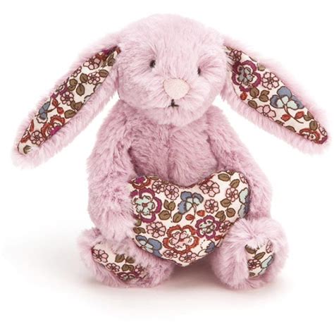 Jellycat Blossom Heart Tulip Pink Bunny Uk