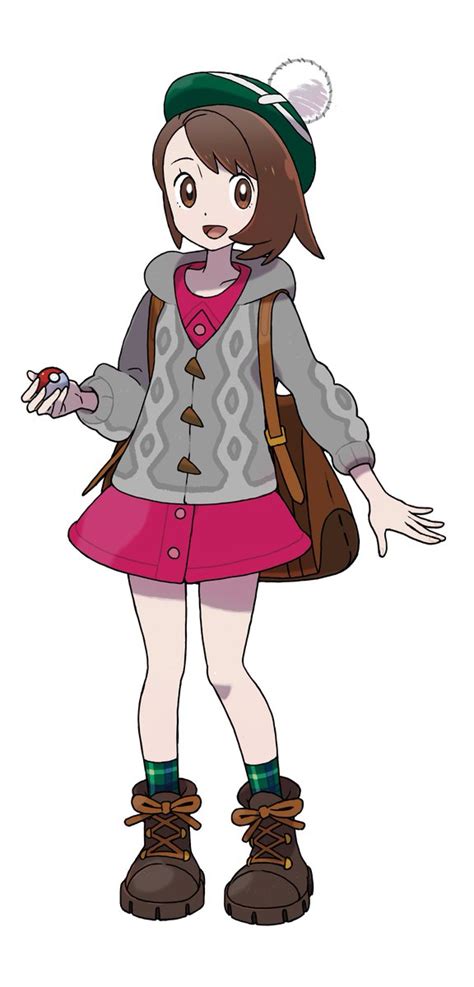 Official Artwork Of The Female Player Character In Pokémon Sword And