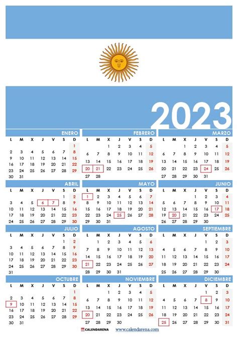 Calendario 2023 Argentina Calendario Letras De Pancarta Felicitar A