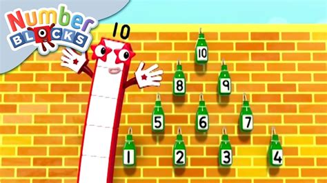 Numberblocks How Many Green Bottles On The Wall Learn To Count
