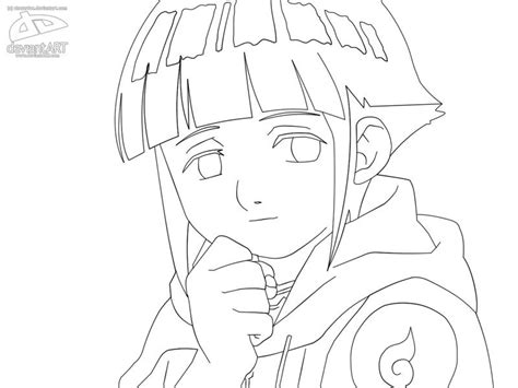Hinata Naruto Coloring Pages Printable Categories Anime Sketch Coloring