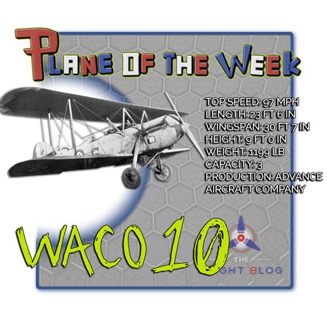 Plane Of The Week Waco 10 The Flight Blog