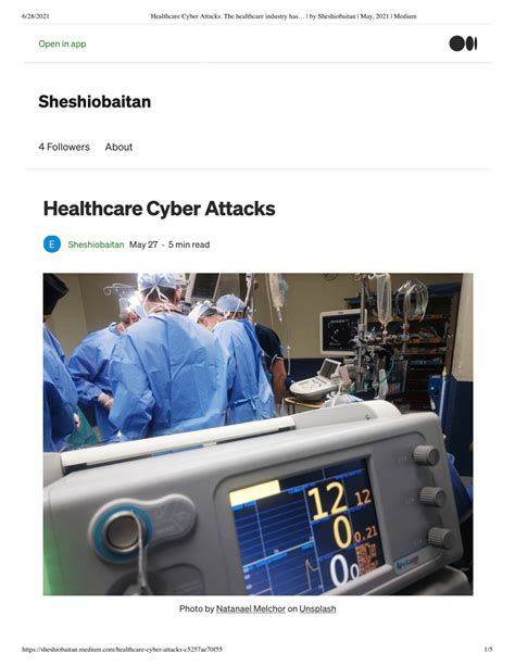Pdf Healthcare Cyber Attacks