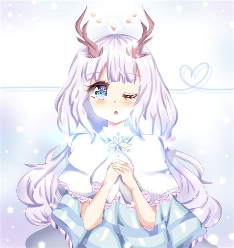 At The Winter Deer By Hinamico On Deviantart