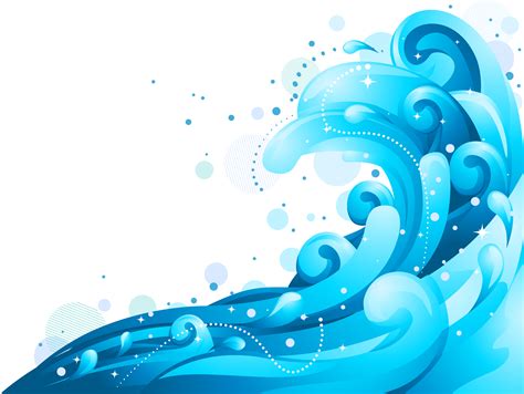 Euclidean Vector Wind Wave Wave Vector Flat Blue Waves Background Png