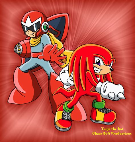 M S Proto Man And Knuckles By Tanjathebat On Deviantart