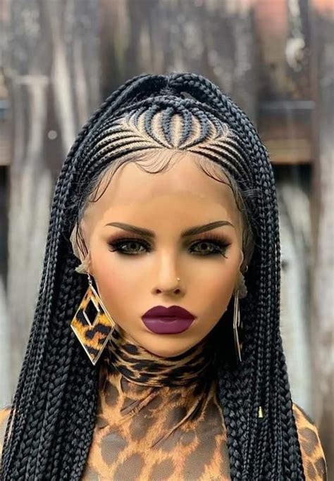 Braided Wig Full Lace Wig Braided Lace Front Wig Cornrow Wig Braided