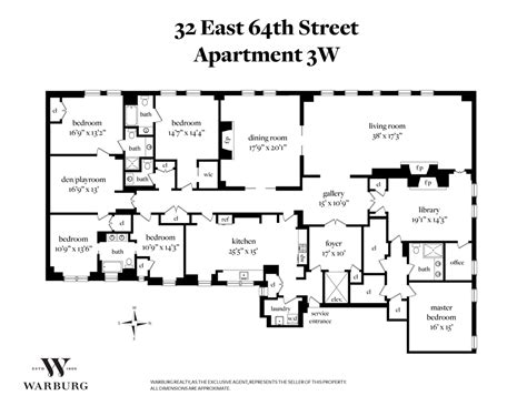 32 East 64th Street 3w New York Ny 10065 Sales Floorplans