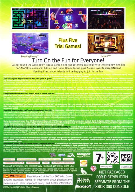 Xbox Live Arcade Compilation Disc 2007 Xbox 360 Box