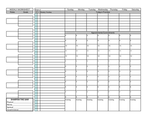 Franklin Covey Templates Pdf Franklin Covey Weekly Planner Template