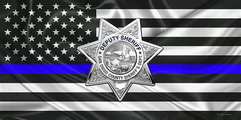 San Diego County Sheriffs Department S D S O Deputy Sheriff Badge