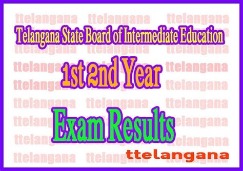 Ts Inter 1st 2nd Year Results 2024 Telangana State Board Of