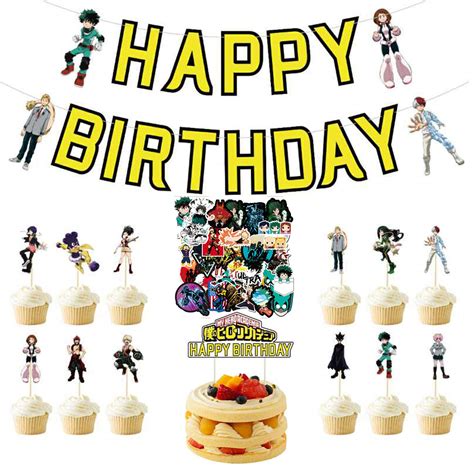 Mua My Hero Academia Birthday Party Supplies Theme Party Favors Banner