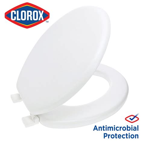 Clorox Antimicrobial Elongated Soft Cushioned Toilet Seat