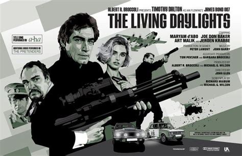 James Bond 007 The Living Daylights Unofficial Fan Art Etsy James