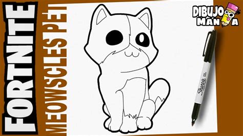 How To Draw Meowscles Pet From Fortnite Baby Meowscles Fortnite