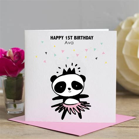Maybe you would like to learn more about one of these? Child's Birthday Card Cute Panda By Lisa Marie Designs | notonthehighstreet.com