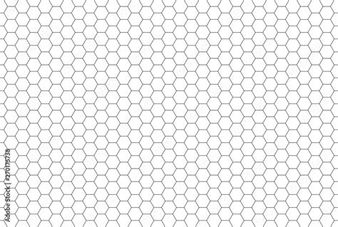 Black And White Hexagon Honeycomb Seamless Pattern Stock Vector Adobe
