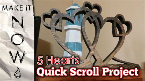 Easy 5 Heart Scroll Saw Project Make It Now Scroll Saw Projects