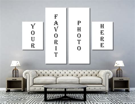 Piece Custom Canvas Print Wall Art Personalized Canvas Gifts Etsy