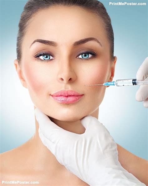 beautiful woman gets beauty facial injections face aging injection aesthetic medicine