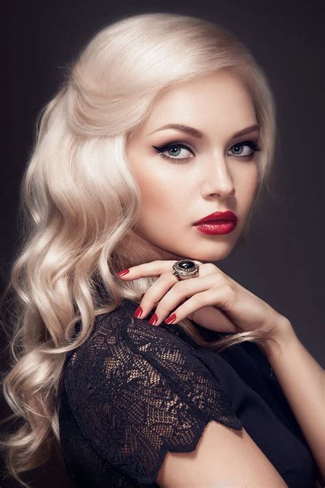 blonde model bites that lip telegraph