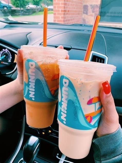 Add a burst of strawberry flavor to any iced beverage. pinterest: toomuchanissa in 2020 | Dunkin donuts iced ...