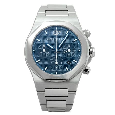 Girard Perregaux Laureato Chronograph Stainless Steel Blue For