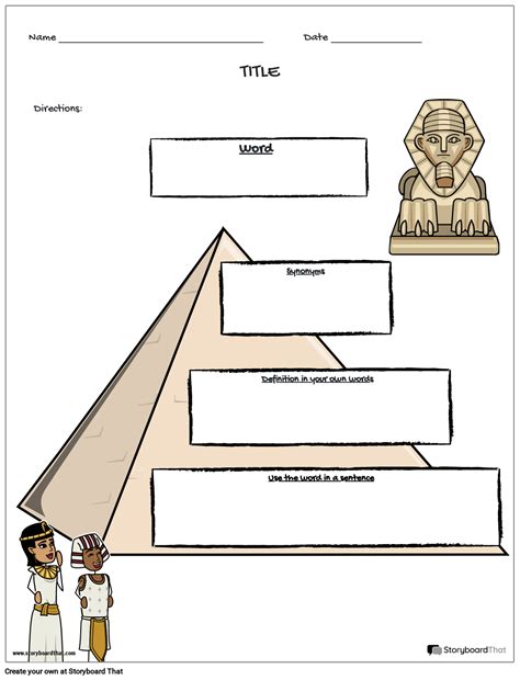 Pyramid Template Storyboard Por Worksheet Templates